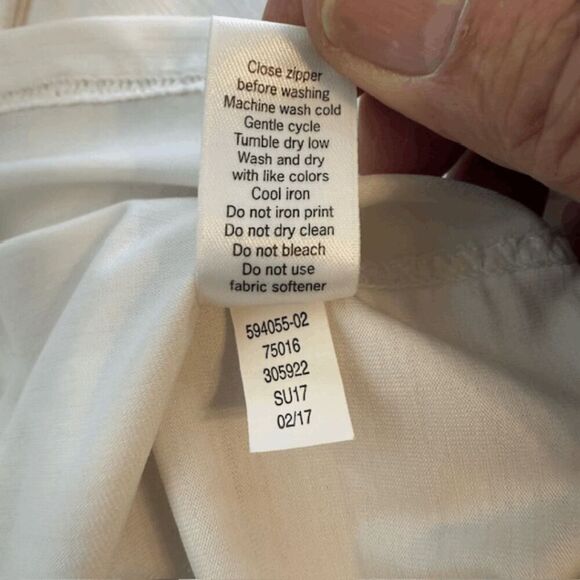 Athleta Women's Full Zip Hooded Activewear Jacket White Size Medium - Picture 4 of 6